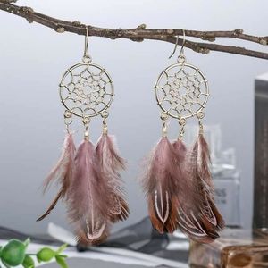 Feather Dreamcatcher Earrings